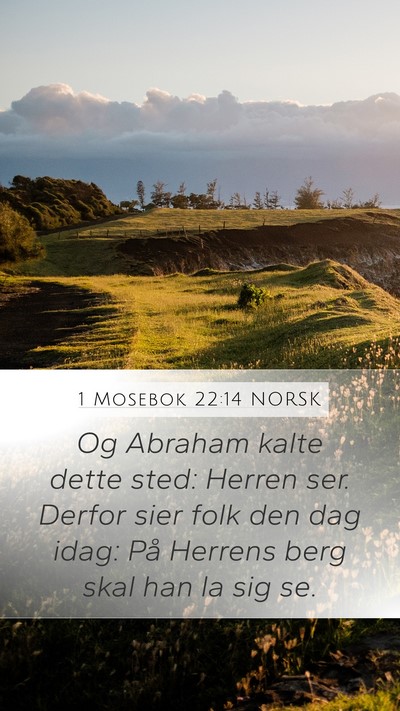 1 Mosebok 22:14 NORSK Bible Verse Image