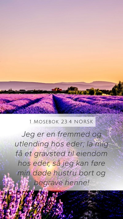 1 Mosebok 23:4 NORSK Bible Verse Image