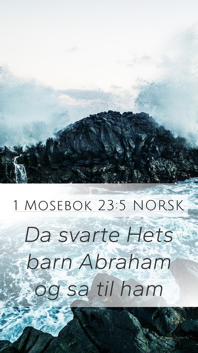 1 Mosebok 23:5 NORSK Bible Verse Image