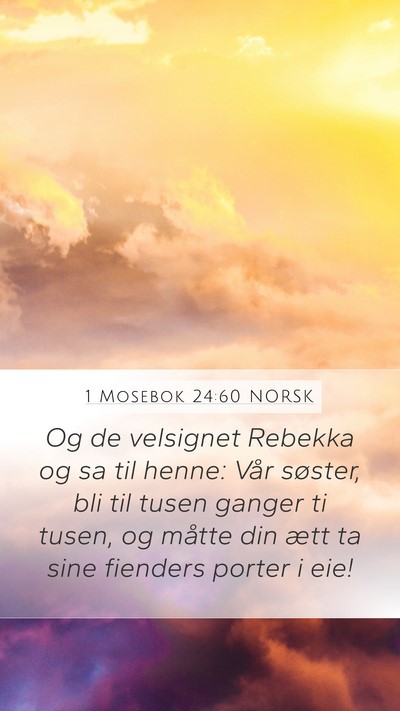 1 Mosebok 24:60 NORSK Bible Verse Image
