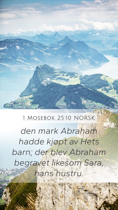 1 Mosebok 25:10 NORSK Bible Verse Image