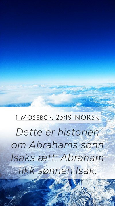 1 Mosebok 25:19 NORSK Bible Verse Image