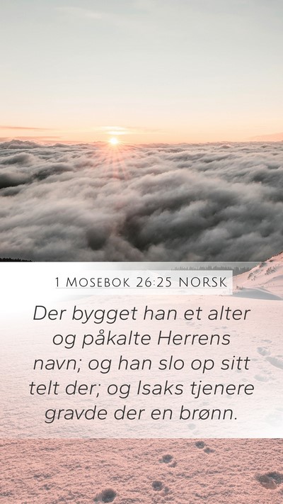 1 Mosebok 26:25 NORSK Bible Verse Image