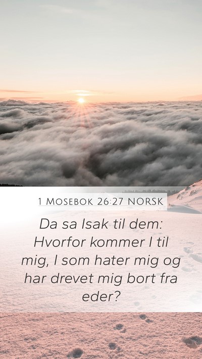 1 Mosebok 26:27 NORSK Bible Verse Image