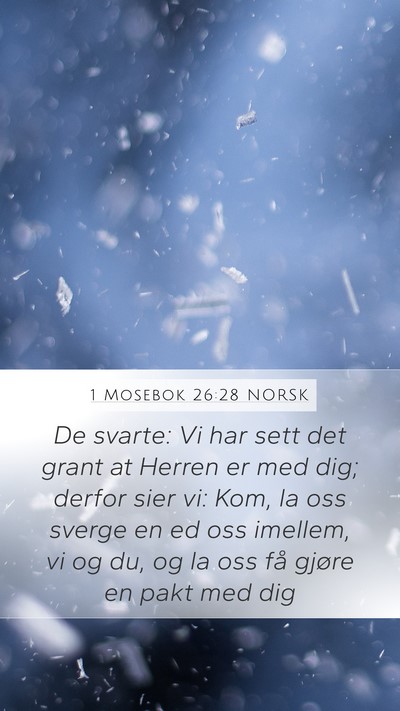 1 Mosebok 26:28 NORSK Bible Verse Image