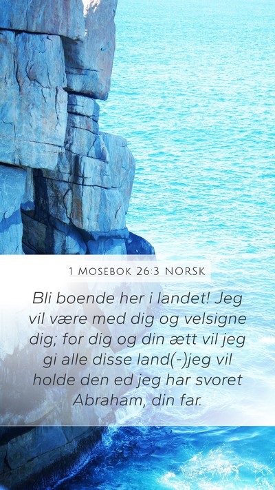 1 Mosebok 26:3 NORSK Bible Verse Image