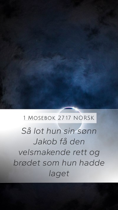 1 Mosebok 27:17 NORSK Bible Verse Image