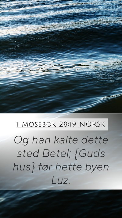 1 Mosebok 28:19 NORSK Bible Verse Image