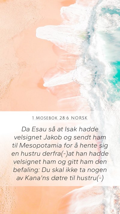 1 Mosebok 28:6 NORSK Bible Verse Image