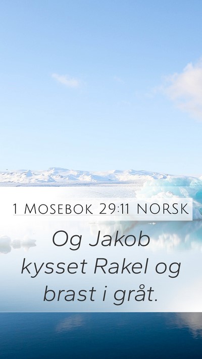 1 Mosebok 29:11 NORSK Bible Verse Image