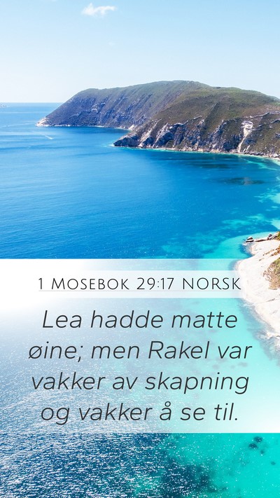 1 Mosebok 29:17 NORSK Bible Verse Image