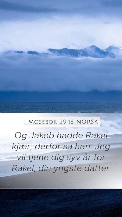 1 Mosebok 29:18 NORSK Bible Verse Image