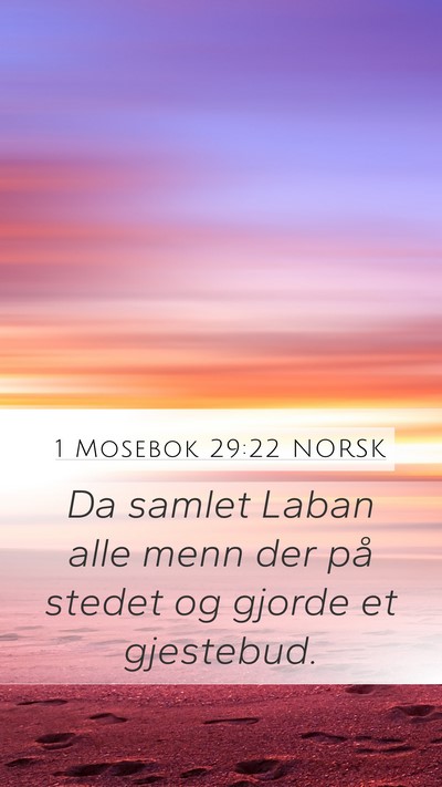 1 Mosebok 29:22 NORSK Bible Verse Image