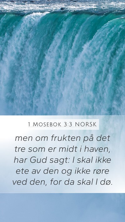 1 Mosebok 3:3 NORSK Bible Verse Image