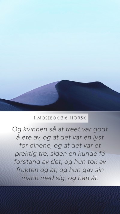 1 Mosebok 3:6 NORSK Bible Verse Image