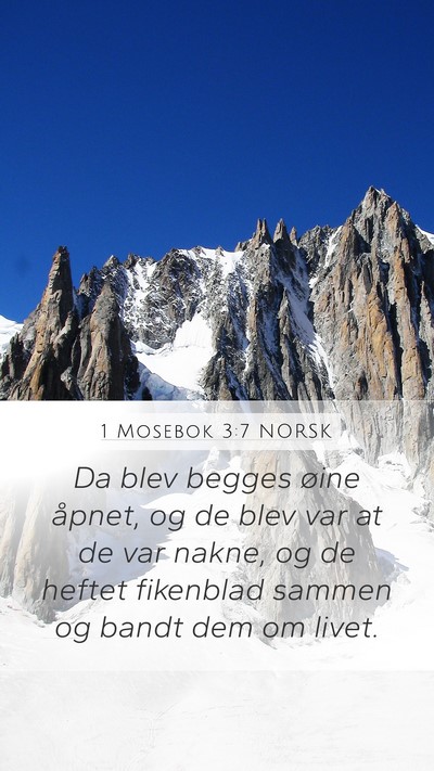 1 Mosebok 3:7 NORSK Bible Verse Image