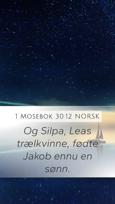 1 Mosebok 30:12 NORSK Bible Verse Image