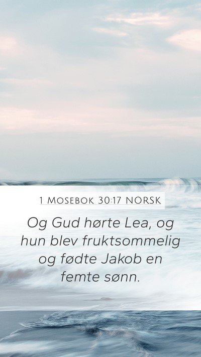 1 Mosebok 30:17 NORSK Bible Verse Image