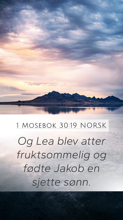 1 Mosebok 30:19 NORSK Bible Verse Image