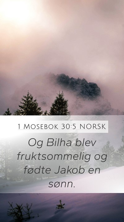 1 Mosebok 30:5 NORSK Bible Verse Image