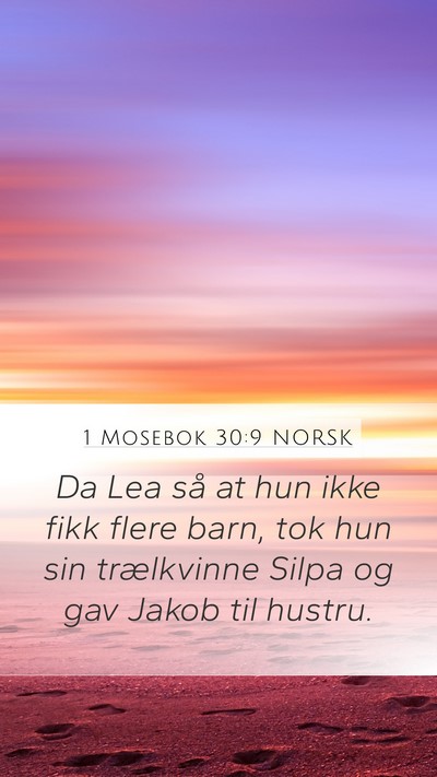 1 Mosebok 30:9 NORSK Bible Verse Image