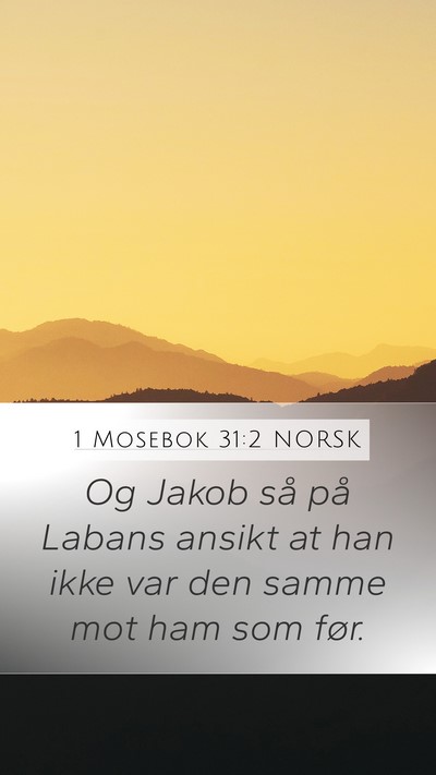 1 Mosebok 31:2 NORSK Bible Verse Image