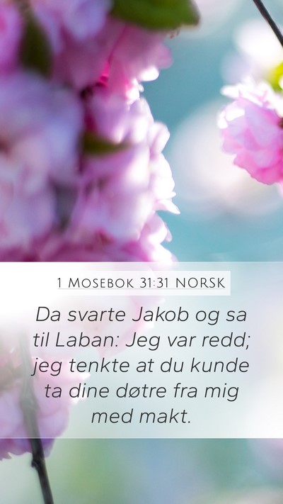 1 Mosebok 31:31 NORSK Bible Verse Image