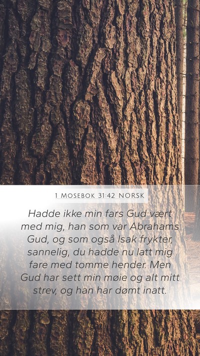 1 Mosebok 31:42 NORSK Bible Verse Image