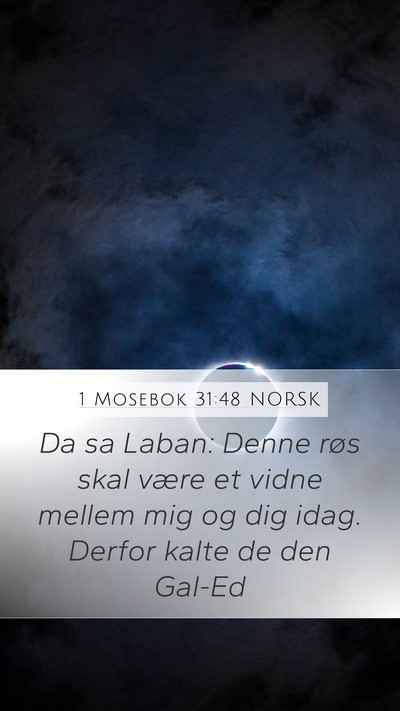 1 Mosebok 31:48 NORSK Bible Verse Image
