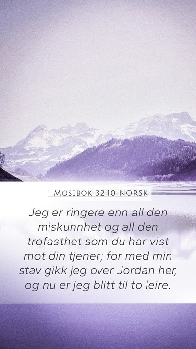1 Mosebok 32:10 NORSK Bible Verse Image