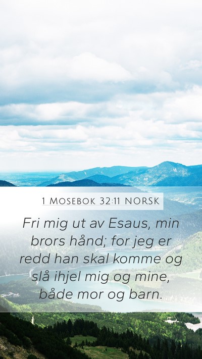 1 Mosebok 32:11 NORSK Bible Verse Image
