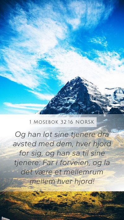 1 Mosebok 32:16 NORSK Bible Verse Image