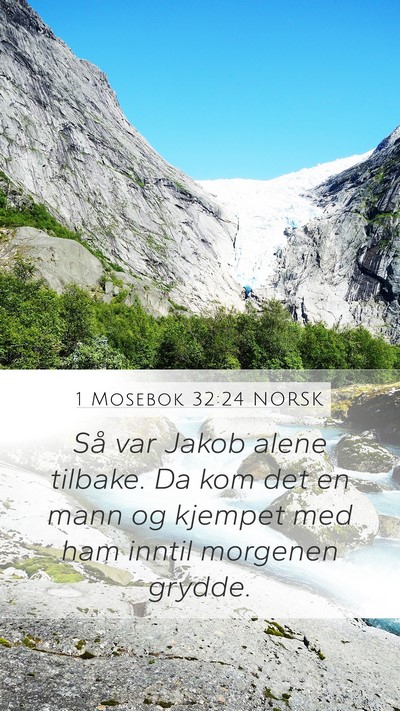 1 Mosebok 32:24 NORSK Bible Verse Image