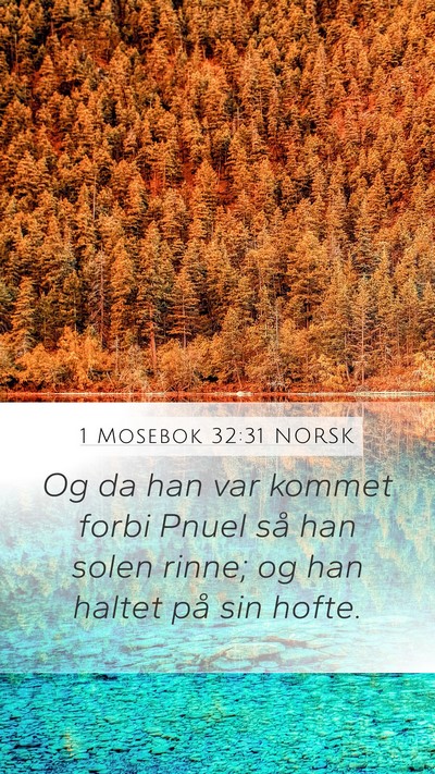 1 Mosebok 32:31 NORSK Bible Verse Image