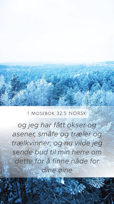 1 Mosebok 32:5 NORSK Bible Verse Image