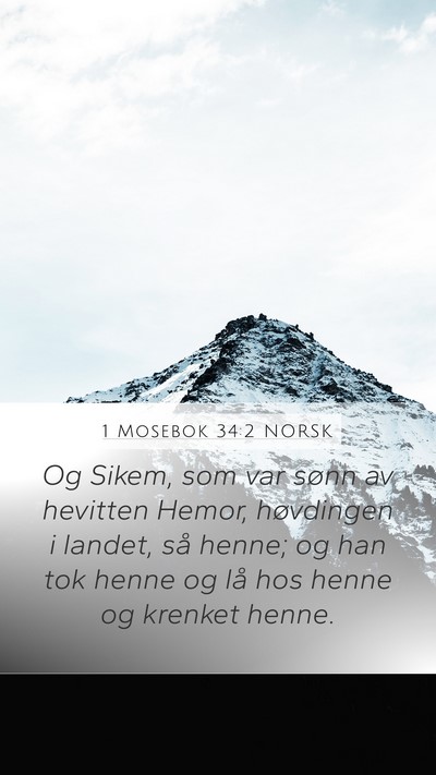 1 Mosebok 34:2 NORSK Bible Verse Image