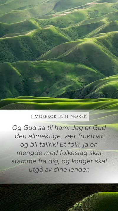 1 Mosebok 35:11 NORSK Bible Verse Image
