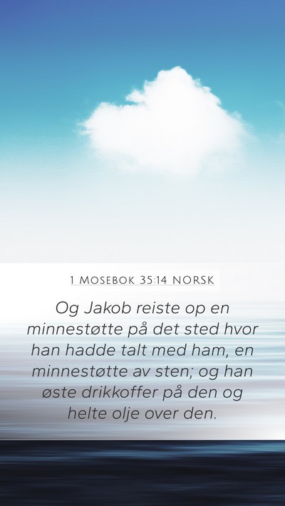 1 Mosebok 35:14 NORSK Bible Verse Image