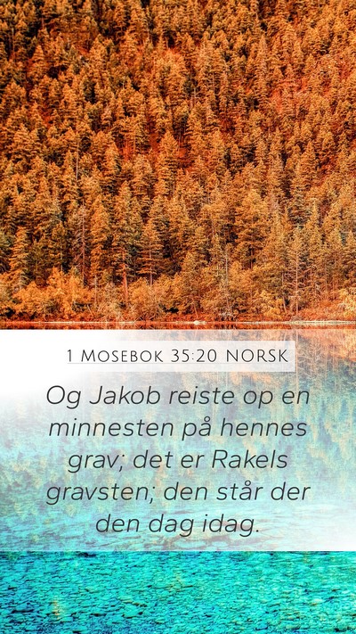 1 Mosebok 35:20 NORSK Bible Verse Image