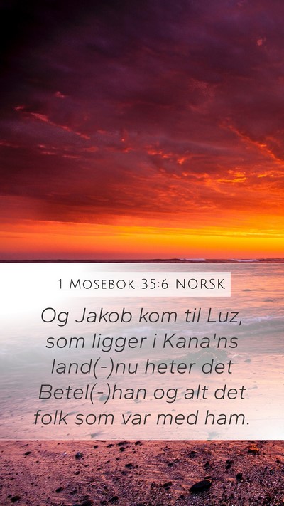 1 Mosebok 35:6 NORSK Bible Verse Image