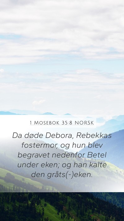 1 Mosebok 35:8 NORSK Bible Verse Image
