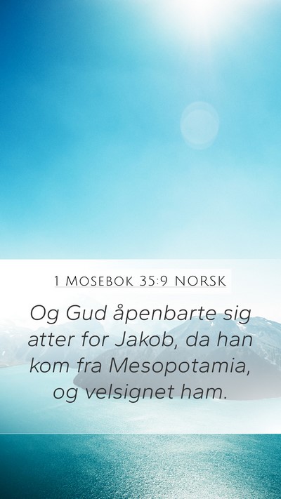 1 Mosebok 35:9 NORSK Bible Verse Image