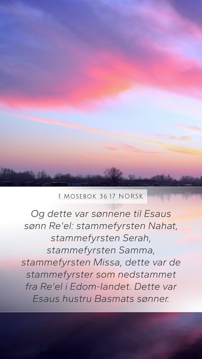 1 Mosebok 36:17 NORSK Bible Verse Image