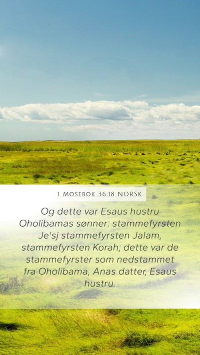 1 Mosebok 36:18 NORSK Bible Verse Image