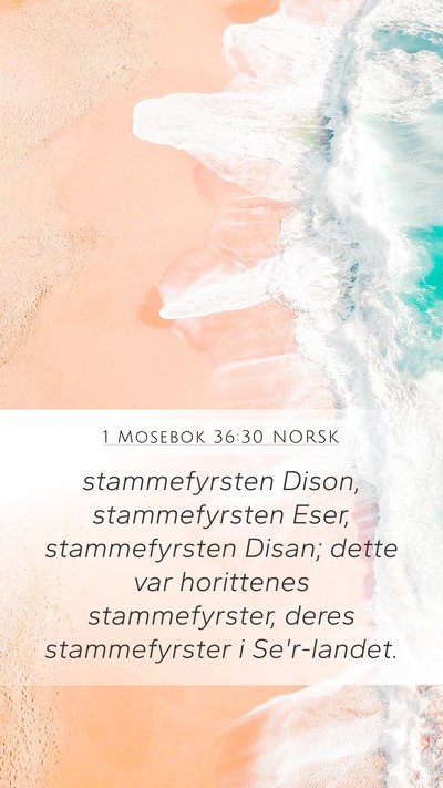 1 Mosebok 36:30 NORSK Bible Verse Image