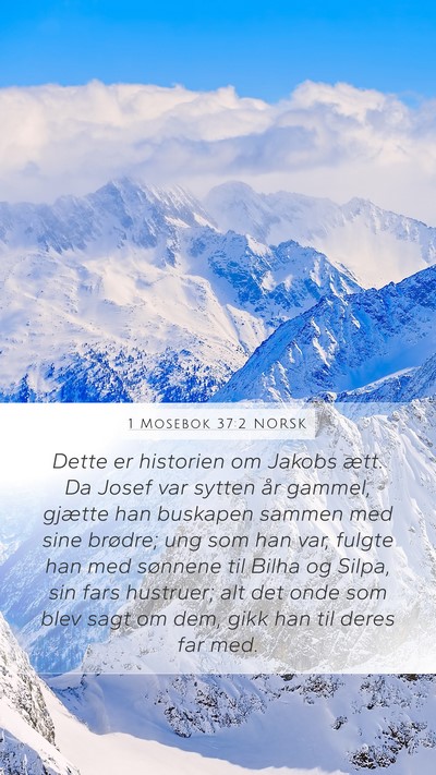 1 Mosebok 37:2 NORSK Bible Verse Image