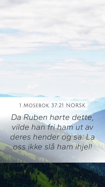 1 Mosebok 37:21 NORSK Bible Verse Image