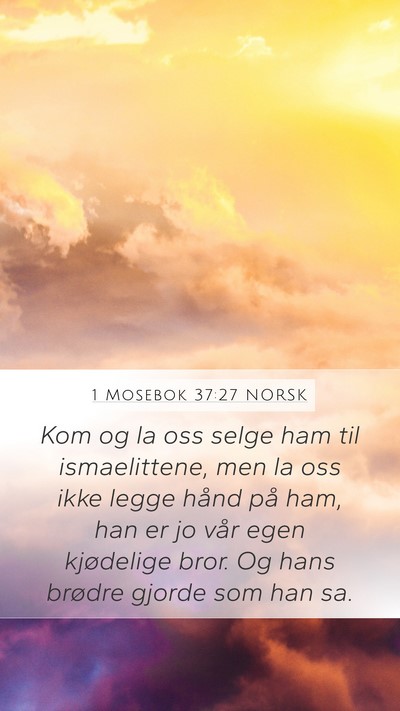 1 Mosebok 37:27 NORSK Bible Verse Image