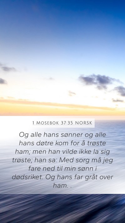 1 Mosebok 37:35 NORSK Bible Verse Image