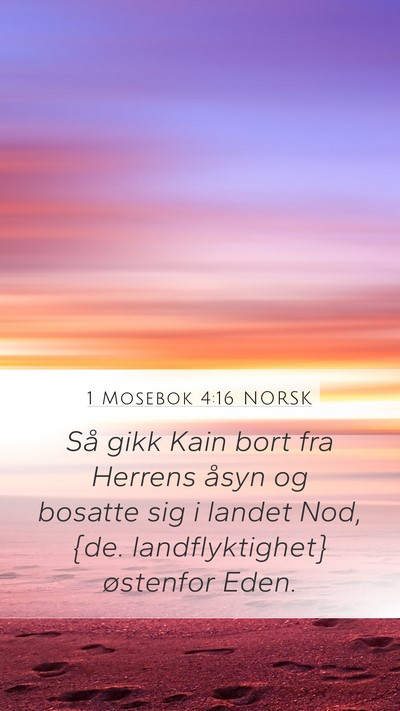 1 Mosebok 4:16 NORSK Bible Verse Image